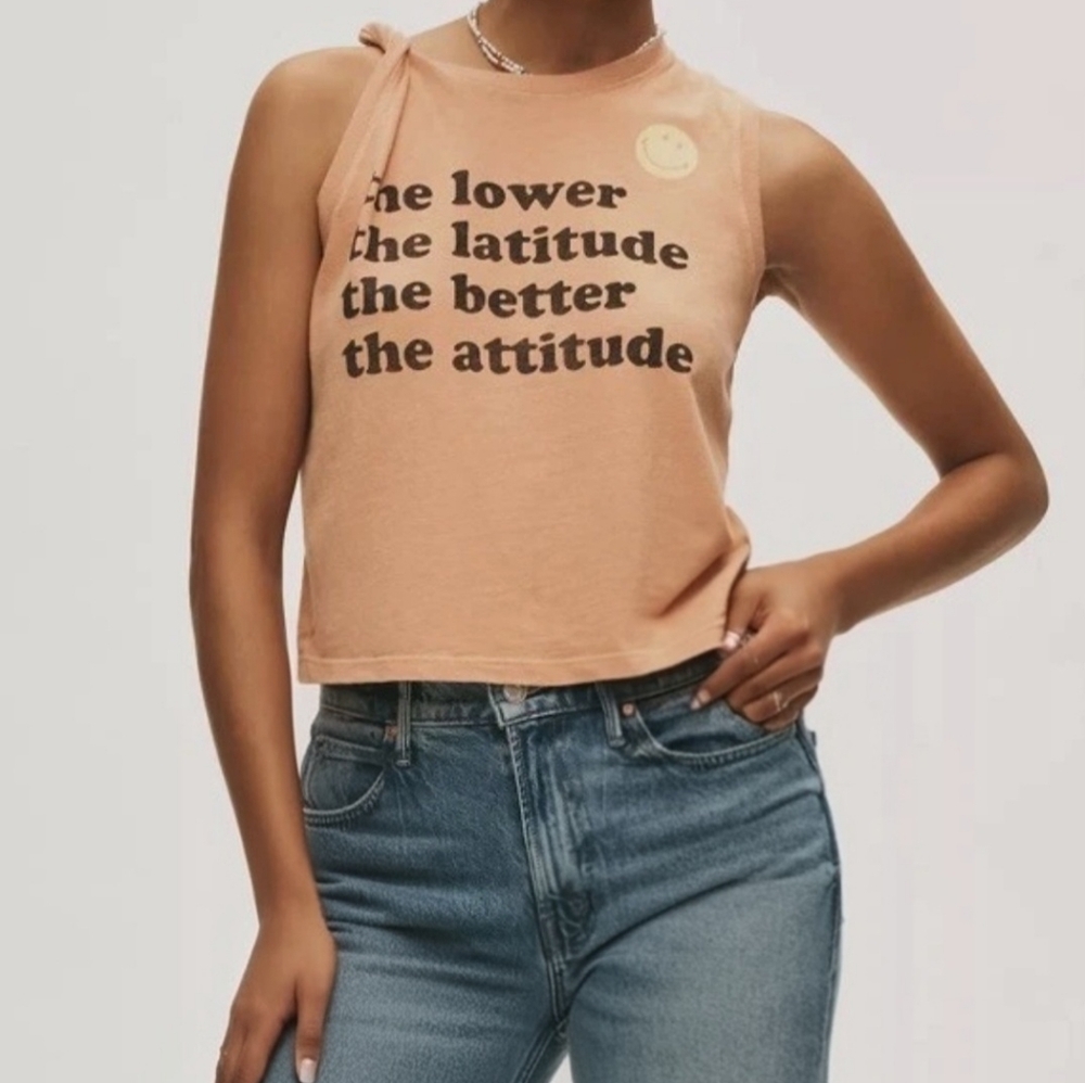 Mother -Size M The Strong And Silent Type Latitude Attitude Cotton Graphic Tank